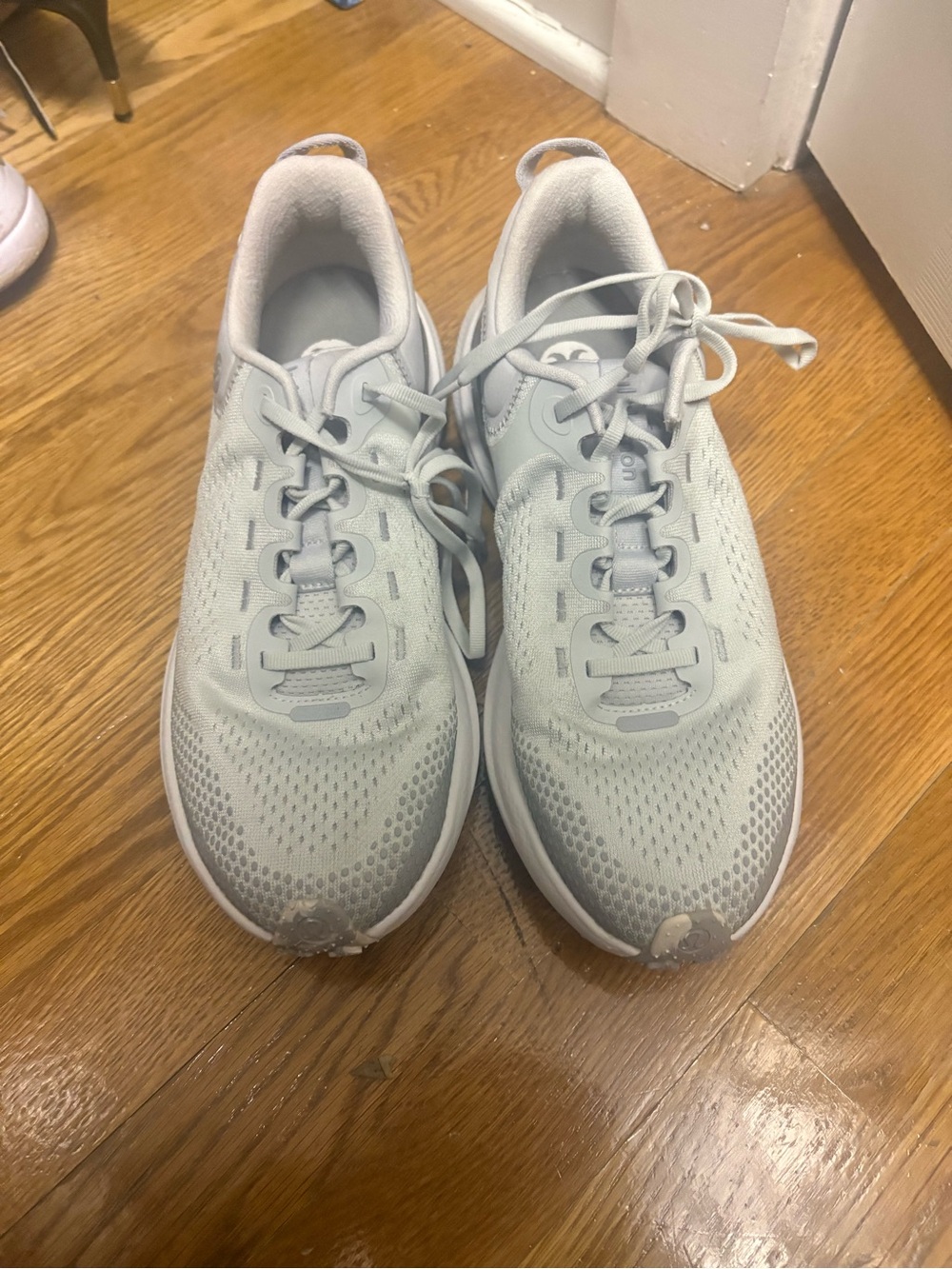 lululemon athletica Light Gray Mesh Running Shoes
